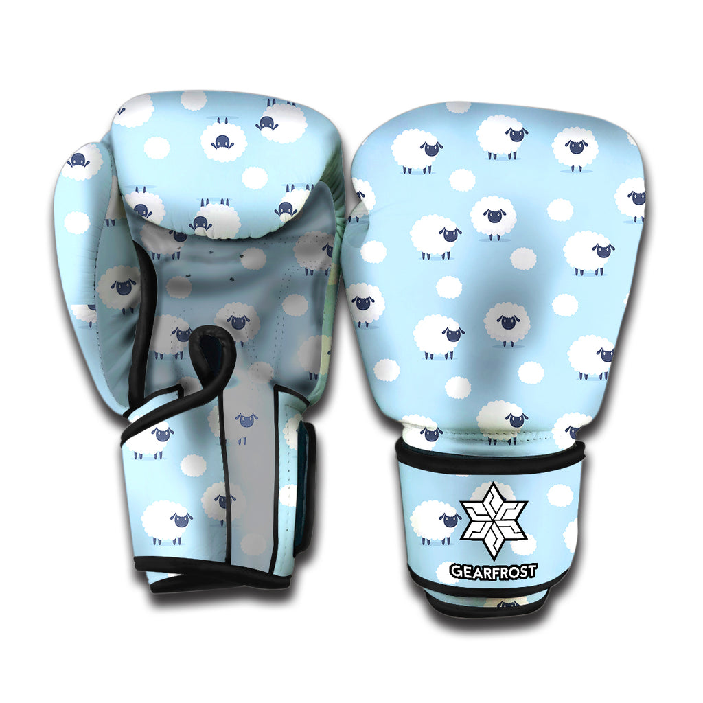 Cute Sheep Pattern Print Boxing Gloves