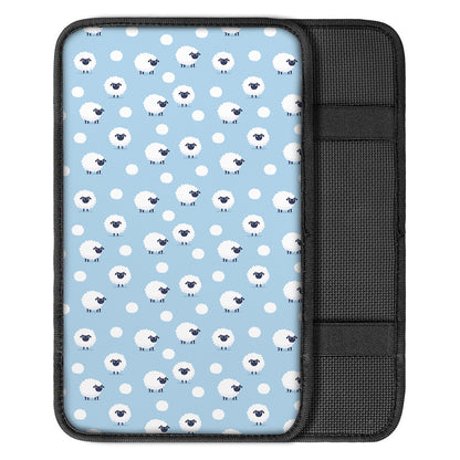 Cute Sheep Pattern Print Car Center Console Cover