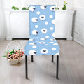 Cute Sheep Pattern Print Dining Chair Slipcover