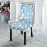 Cute Sheep Pattern Print Dining Chair Slipcover