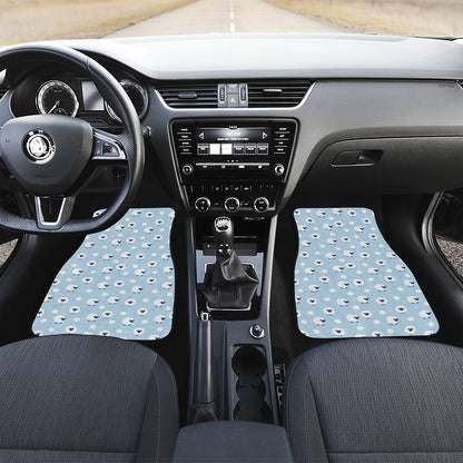 Cute Sheep Pattern Print Front Car Floor Mats