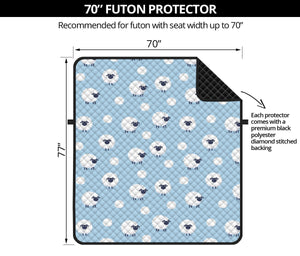 Cute Sheep Pattern Print Futon Protector