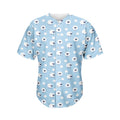 Cute Sheep Pattern Print Men's Baseball Jersey