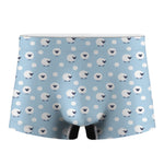 Cute Sheep Pattern Print Men's Boxer Briefs