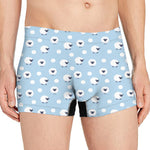 Cute Sheep Pattern Print Men's Boxer Briefs