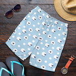 Cute Sheep Pattern Print Men's Shorts