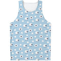 Cute Sheep Pattern Print Men's Tank Top