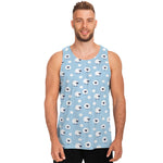 Cute Sheep Pattern Print Men's Tank Top