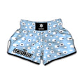 Cute Sheep Pattern Print Muay Thai Boxing Shorts
