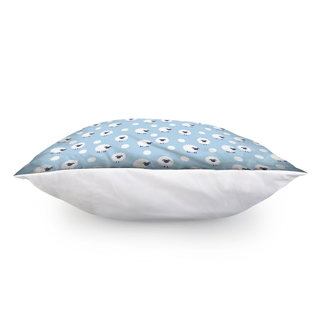 Cute Sheep Pattern Print Pillow Cover