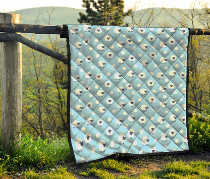 Cute Sheep Pattern Print Quilt