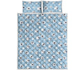 Cute Sheep Pattern Print Quilt Bed Set