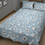Cute Sheep Pattern Print Quilt Bed Set