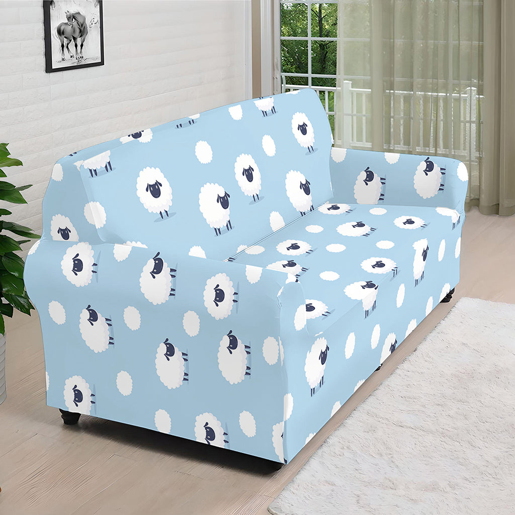 Cute Sheep Pattern Print Sofa Cover