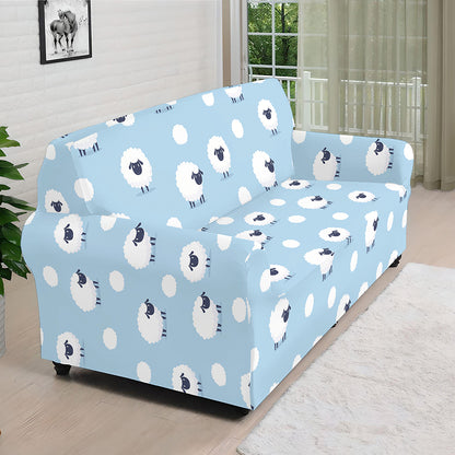 Cute Sheep Pattern Print Sofa Cover
