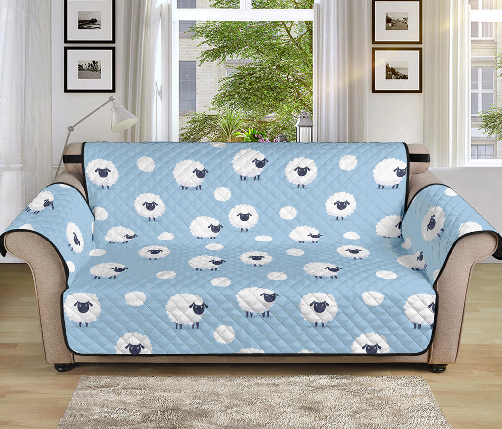 Cute Sheep Pattern Print Sofa Protector