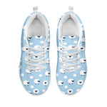 Cute Sheep Pattern Print White Sneakers