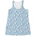 Cute Sheep Pattern Print Women's Racerback Tank Top