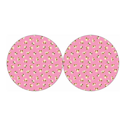 Cute Shih Tzu Pattern Print Car Coasters