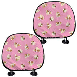 Cute Shih Tzu Pattern Print Car Headrest Covers