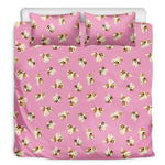 Cute Shih Tzu Pattern Print Duvet Cover Bedding Set
