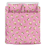 Cute Shih Tzu Pattern Print Duvet Cover Bedding Set