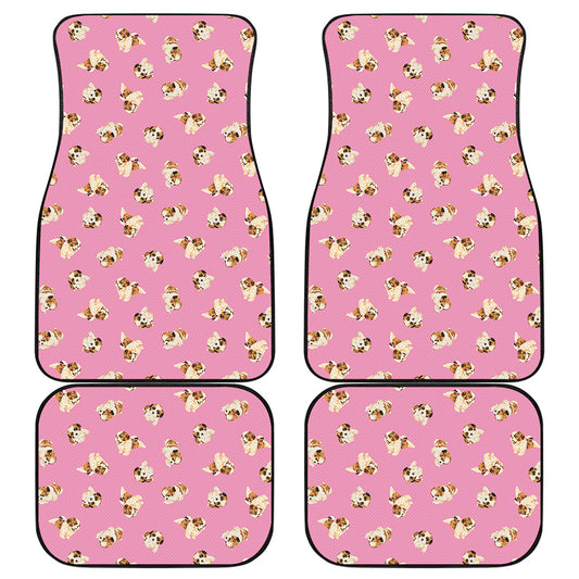 Cute Shih Tzu Pattern Print Front and Back Car Floor Mats