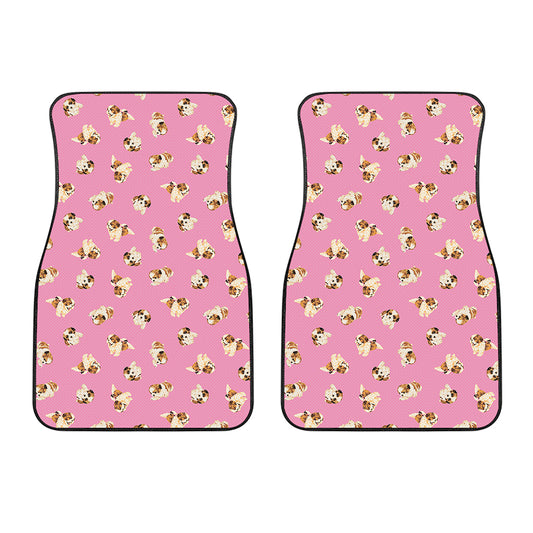 Cute Shih Tzu Pattern Print Front Car Floor Mats