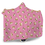 Cute Shih Tzu Pattern Print Hooded Blanket