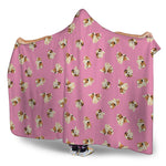 Cute Shih Tzu Pattern Print Hooded Blanket