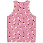 Cute Shih Tzu Pattern Print Men's Tank Top