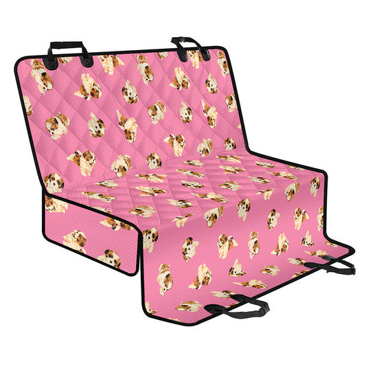Cute Shih Tzu Pattern Print Pet Car Back Seat Cover