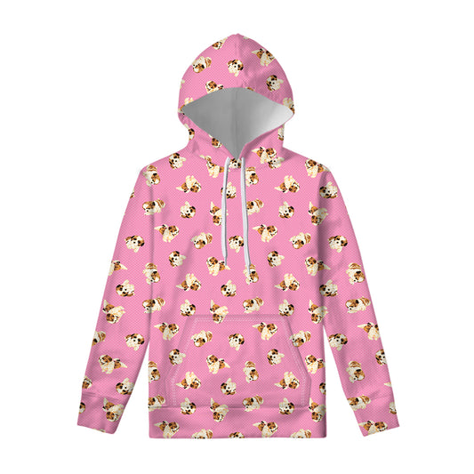 Cute Shih Tzu Pattern Print Pullover Hoodie