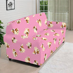 Cute Shih Tzu Pattern Print Sofa Cover