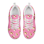 Cute Shih Tzu Pattern Print White Sneakers