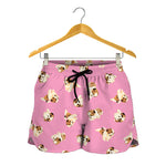 Cute Shih Tzu Pattern Print Women's Shorts