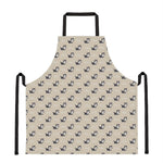 Cute Siberian Husky Pattern Print Apron