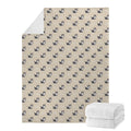 Cute Siberian Husky Pattern Print Blanket