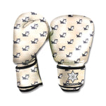 Cute Siberian Husky Pattern Print Boxing Gloves