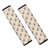 Cute Siberian Husky Pattern Print Car Seat Belt Covers