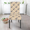 Cute Siberian Husky Pattern Print Dining Chair Slipcover