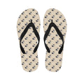 Cute Siberian Husky Pattern Print Flip Flops