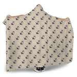Cute Siberian Husky Pattern Print Hooded Blanket