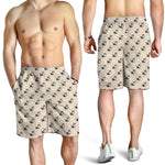 Cute Siberian Husky Pattern Print Men's Shorts