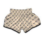 Cute Siberian Husky Pattern Print Muay Thai Boxing Shorts
