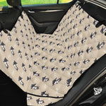 Cute Siberian Husky Pattern Print Pet Car Back Seat Cover
