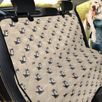 Cute Siberian Husky Pattern Print Pet Car Back Seat Cover