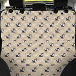 Cute Siberian Husky Pattern Print Pet Car Back Seat Cover