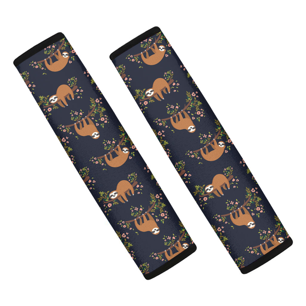 Cute Sloth Pattern Print Car Seat Belt Covers