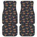 Cute Sloth Pattern Print Front and Back Car Floor Mats